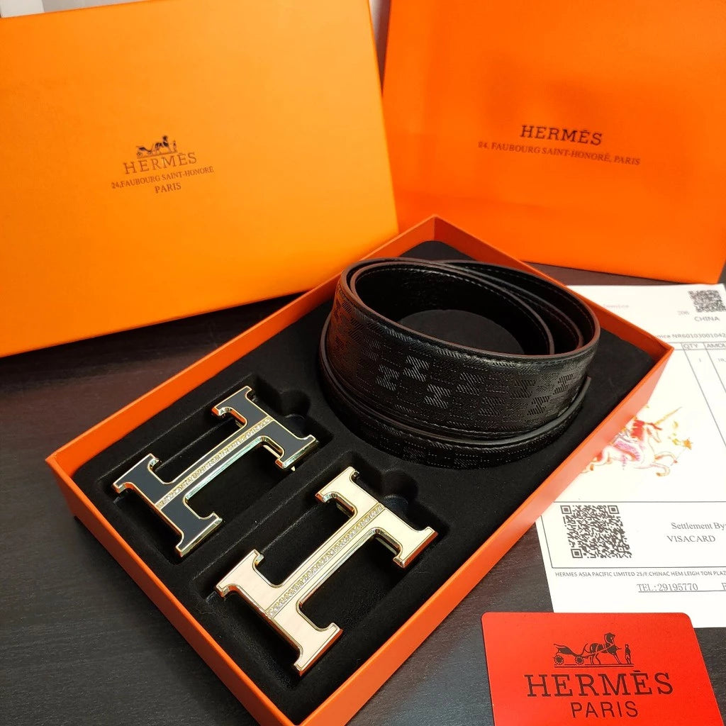 Cinturon Hermes Doble Hebillas (incluye Caja y Bolsa)