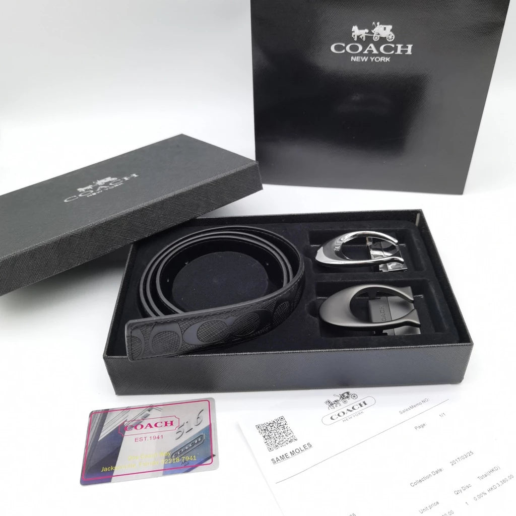 Cinturon Doble hebillas (incluye caja y bolsa)