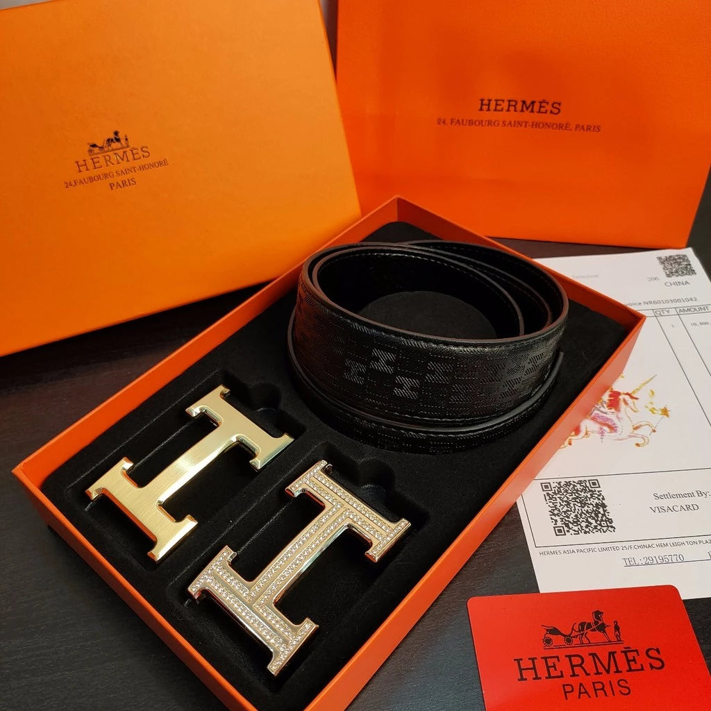 Cinturon Hermes Doble Hebillas (incluye Caja y Bolsa)