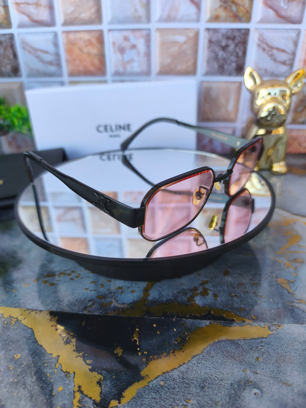 Lentes De sol Celine Rosa